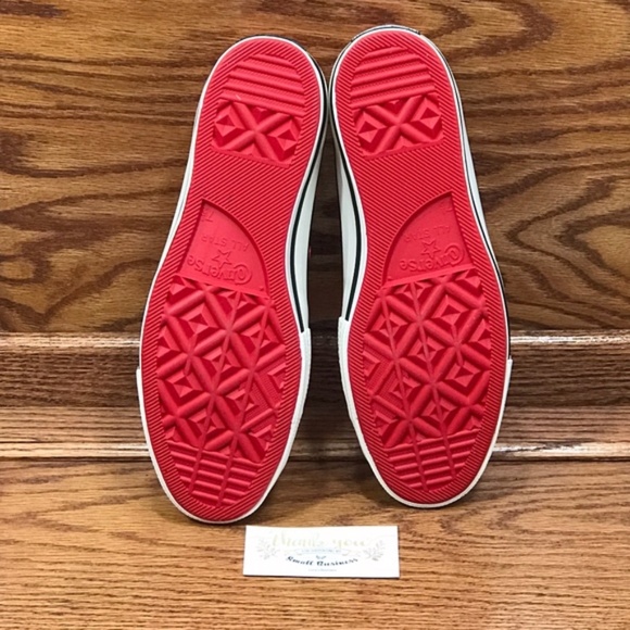 Converse Chuck 70 Ox Cherry Red Black Egret Shoes - Picture 6 of 7